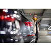 Underground garage or modern car parking with lots of vehicles, perspective