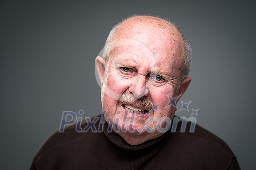 Senior man lonely at home, anxious/afraid to go out - self isolation/ quarantine due to COVID-19/ Coronavirus social distancing/prevention concept Senior man lonely at home, anxious/afraid to go out - self isolation/ quarantine due to COVID-19/ Coronavirus social distancing/prevention concept