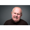 Senior man lonely at home, anxious/afraid to go out - self isolation/ quarantine due to COVID-19/ Coronavirus social distancing/prevention concept