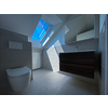 Rental apartment bathroom cleaned and ready for a new tenant to move in - Modern, bright apartment in a city center briging monthly passive, rental income to its owner