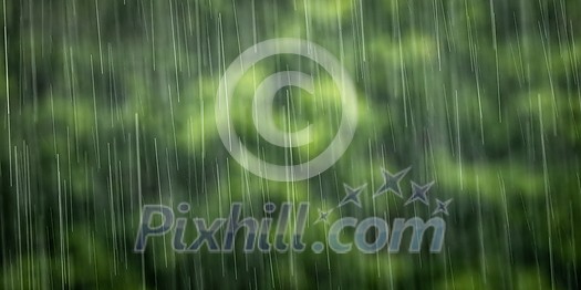 Rain falling from the sky, bringint the very needed humidity to the nature Rain falling from the sky, bringint the very needed humidity to the nature