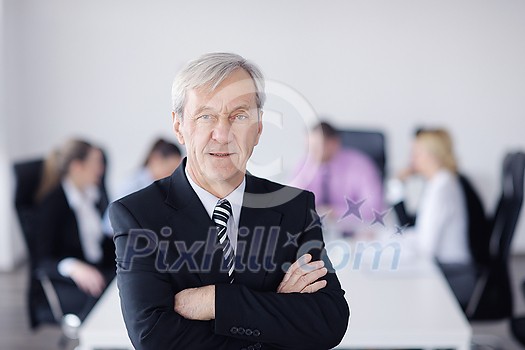business people team at a meeting in a light and modern office environment. business people team at a meeting in a light and modern office environment.