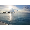 tropical beach nature landscape with white sand at summer