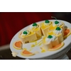 catering buffet food indoor in luxury restaurant with meat colorful fruits  and vegetables