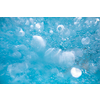 Beautiful water waves -  Splashed water wave in clean blue water, clean filtered water ready for drinking