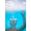 Cute little boy in a swimming pool
