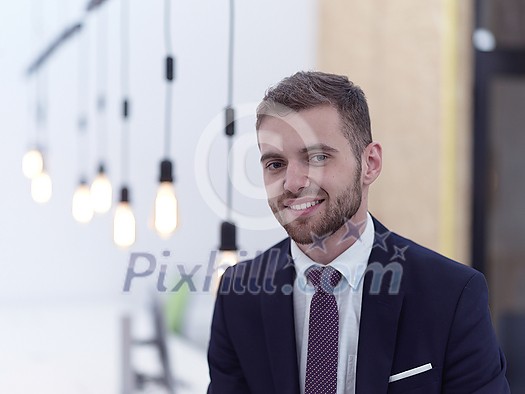 businessman portrait in modern startup business coworking open space office businessman portrait in modern startup business coworking open space office