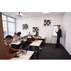 business education group of students at class or presentation