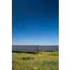 Sunlight as a resource of renewable energy: solar panels on a sunny day