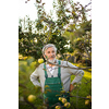 Senior gardenr gardening in his permaculture garden