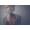 Depressed, anxious young woman suffering from mental disorders, illness