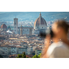 Beautiful Florence city skyline with Florence Duomo. Panorama of Florence, Italy