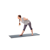 Pregnancy yoga exercise - pregnant woman doing yoga asana parsvottanasana Intense Side Stretch pose isolated on white background