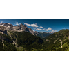 Wide panorama to the Marmolada Massif, Dolomiti, Italy