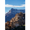 Dhankar monastry perched on a cliff in Himalayas. Dhankar, Spiti Valley, Himachal Pradesh, India
