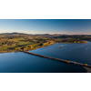 The Lipno Reservoir is a dam and hydroelectric plant constructed along the Vltava River in the Czech Republic. This area is mountainous, and borders the Sumava National Park and Nature Reserve