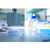 Female researcher carrying out research experiment in a chemistry lab