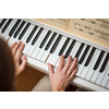 Playing Piano (shallow DOF; color toned image)