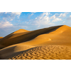 Sam Sand dunes of Thar Desert under beautiful sky on sunset. Rajasthan, India