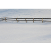 Snowy winter day scenic landscape with tols of snow