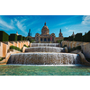 Magic Fountain of Montjuic and Palau Nacional. Barcelona, Spain