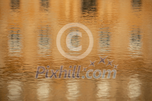 Reflection of a chateau in water Reflection of a chateau in water