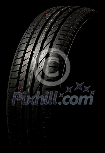 New car tire close up New car tire close up