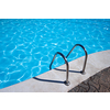 Metal ladder to swimming pool