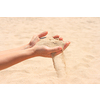 Sand running through hands