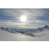 winter mountains beautiful alpine panoramic view of fresh snow capped French alps