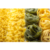Different types of raw pasta
