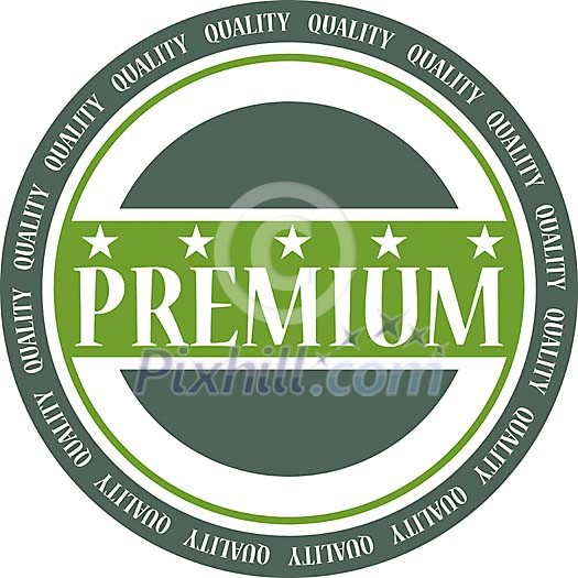 Isolated quality label Isolated quality label