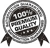 Isolated black and white premium quality label