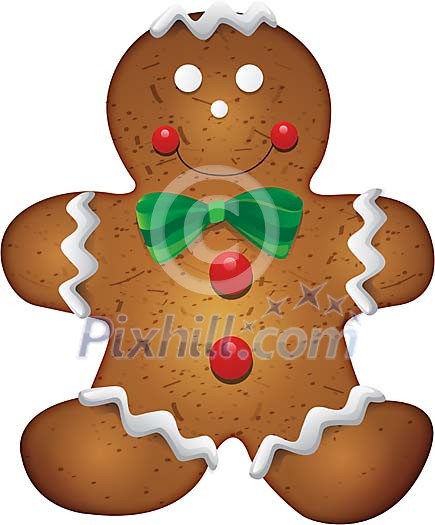Isolated vector gingerbread man Isolated vector gingerbread man